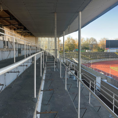 Stadion-Umbau Stand 21.10.2021