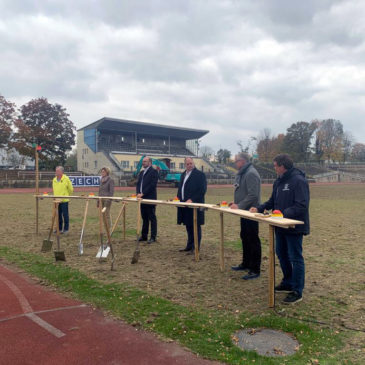 Grundsteinlegung für neues Stadion im Ostragehege