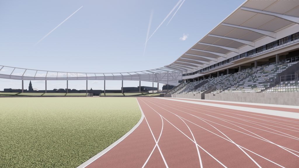 Stadion-Innenansicht Planung Heinz-Steyer-Stadion (Bild: ARGE Phase 10/ O+M ARCHITEKTEN BDA)
