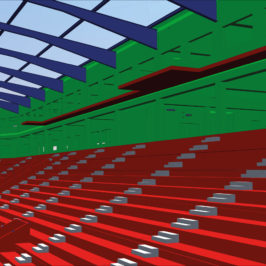 3D-Modell zur Tragwerksplanung für den Neubau des Heinz-Steyer-Stadions (Bild: ASSMANN BERATEN + PLANEN)