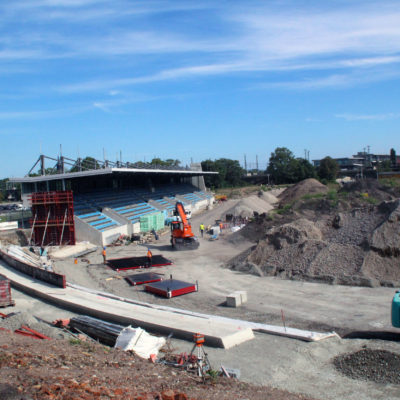 29.08.2022: Die Westkurve im Heinz-Steyer-Stadion