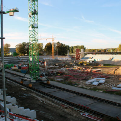 04.10.2022: Baustellenüberblick Heinz-Steyer-Stadion