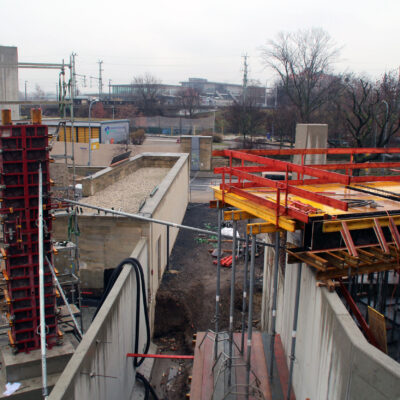 09.03.2023: Zufahrtsweg zwischen Stadioninnenraum und Weißeritzstraße